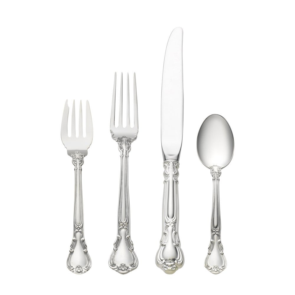 Gorham Chantilly 4-Piece Sterling Silver Flatware Set, Service for 1 Gorham