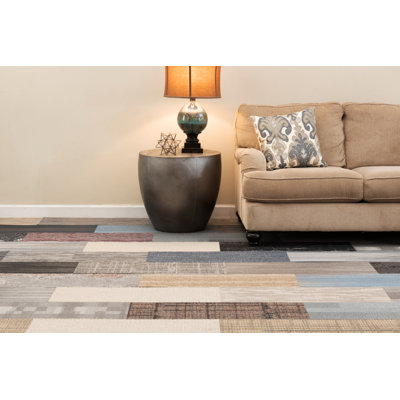 DIY 12'' W x 36'' L Level Loop Polypropylene Carpet Tile