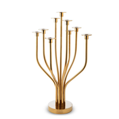 Radiant Tree 24" Stainless Steel Tabletop Candelabra