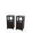Solid Wood End Table Set with Storage