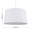 30cm H Cotton Empire Pendant Shade ( Clip On )-40153348-40411642