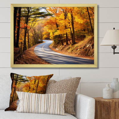 «Autumn's Road Into The Forest I» - art mural route