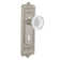 Egg & Dart Plate with Decorative Keyhole and Crystal Meadows Knob