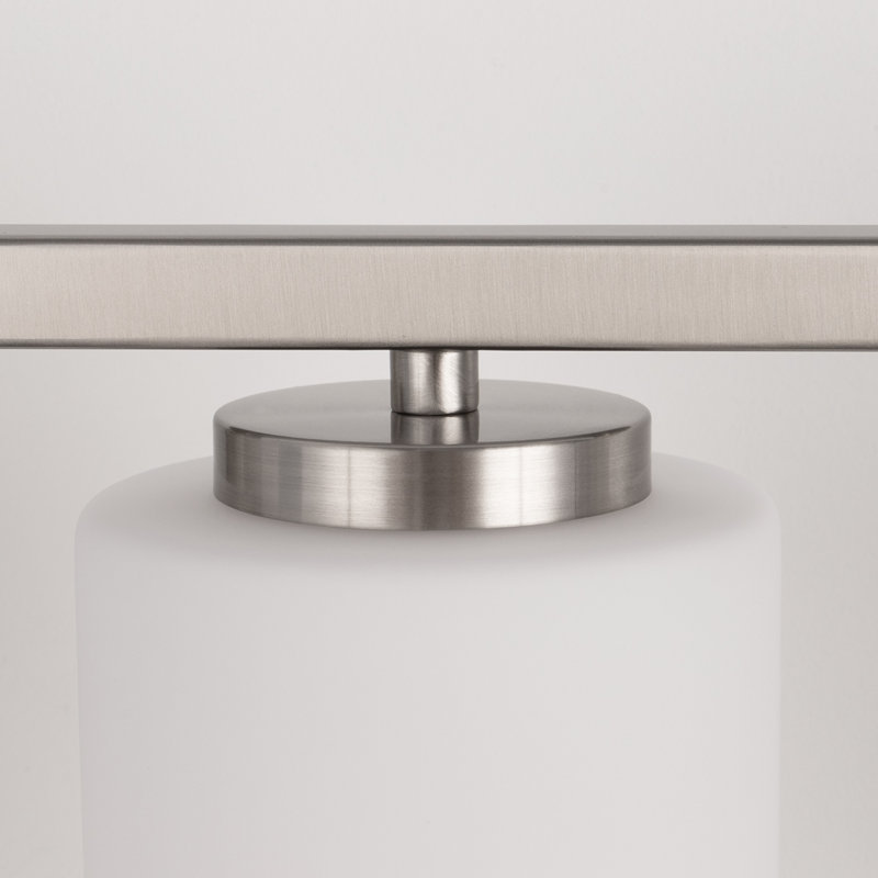 Éclairage pour meuble-lavabo à intensité variable Ellysen, Nickel brossé, 5