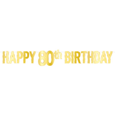 Banderole Foil Happy Birthday