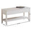 Banc à chaussures en bois massif de qualité avec rangement, banc de rangement, banc de chambre à coucher, banc en bois, banc de rangement en bois-114198568