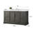 Twicken 60" Single Sink Freestanding Bathroom Vanity with Engineered Marble Top-1280441688