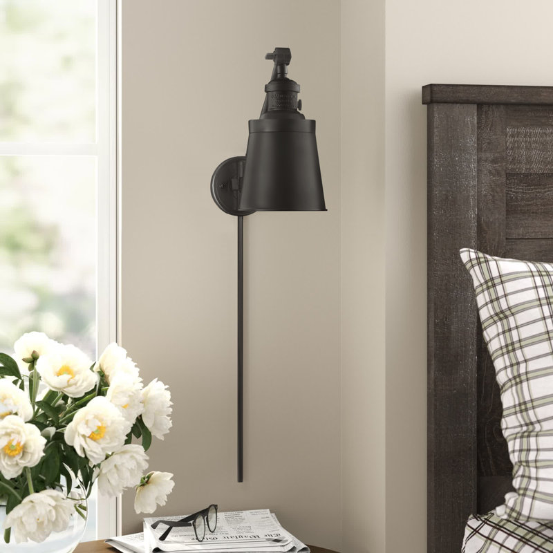 Lampe murale avec bras pivotant 1 lumière Lavender Hill, Bronze huilé