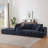 Chenille Boneless L-Shape Luxury Sectional Oversized Sofa,Mnimalist Design,Comfy Sleeper Couch For Living Room,Apartment&Reception Spaces,No Assembly Required-1463915806-1463915802