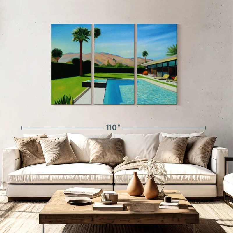 Lilie Palm Springs lundi, H 48 po x l 74 po