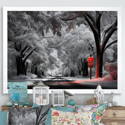 " Red And White Winter Silent Symphony II "