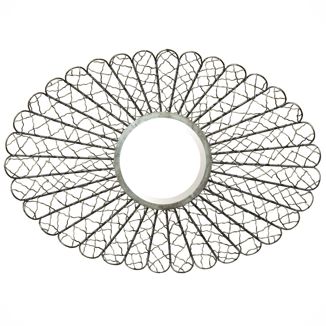 Sunburst Metal Frame Accent Mirror