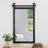 Modern Farmhouse Distressed Metal Rectangle Barn Door Style Wall Accent Mirror