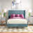 Andretta Upholstered Velvet Wingback Bed-1292641245-1292641235