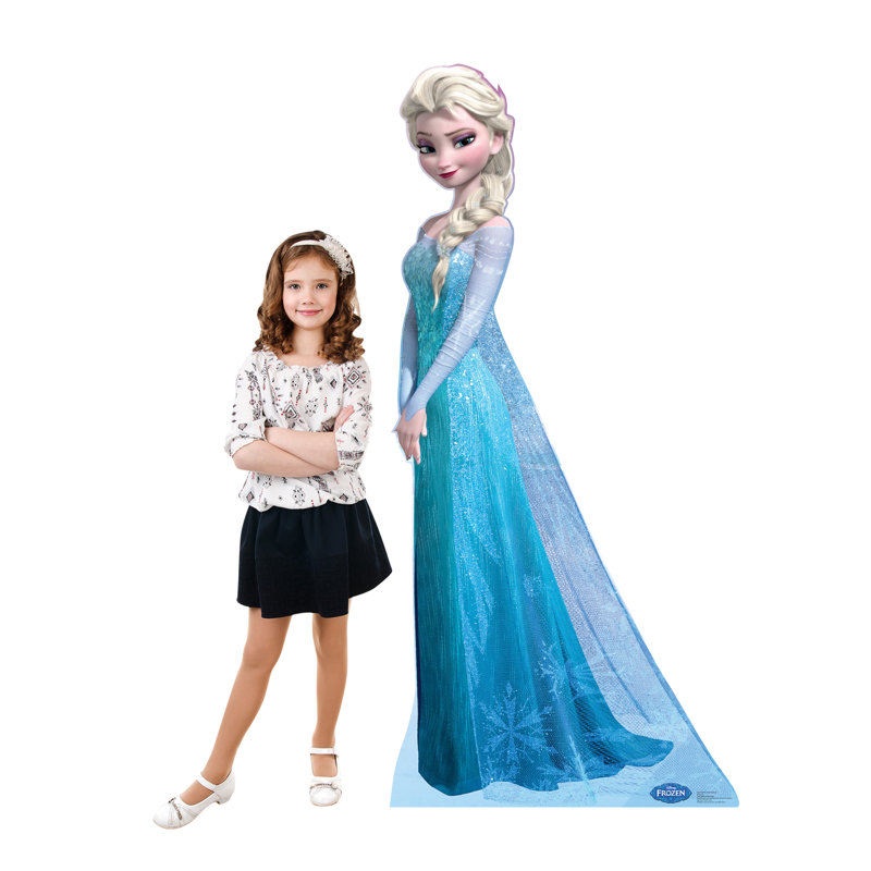 Découpe en carton d'Elsa la reine des neiges