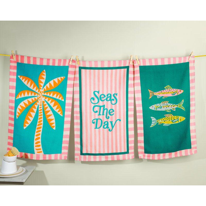 Seas The Day Coastal Kitchen Towel Set