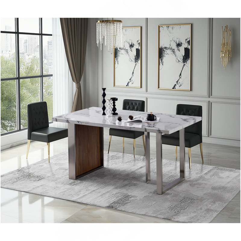 Table de salle à manger Elegant Luxurious Imitation Marble