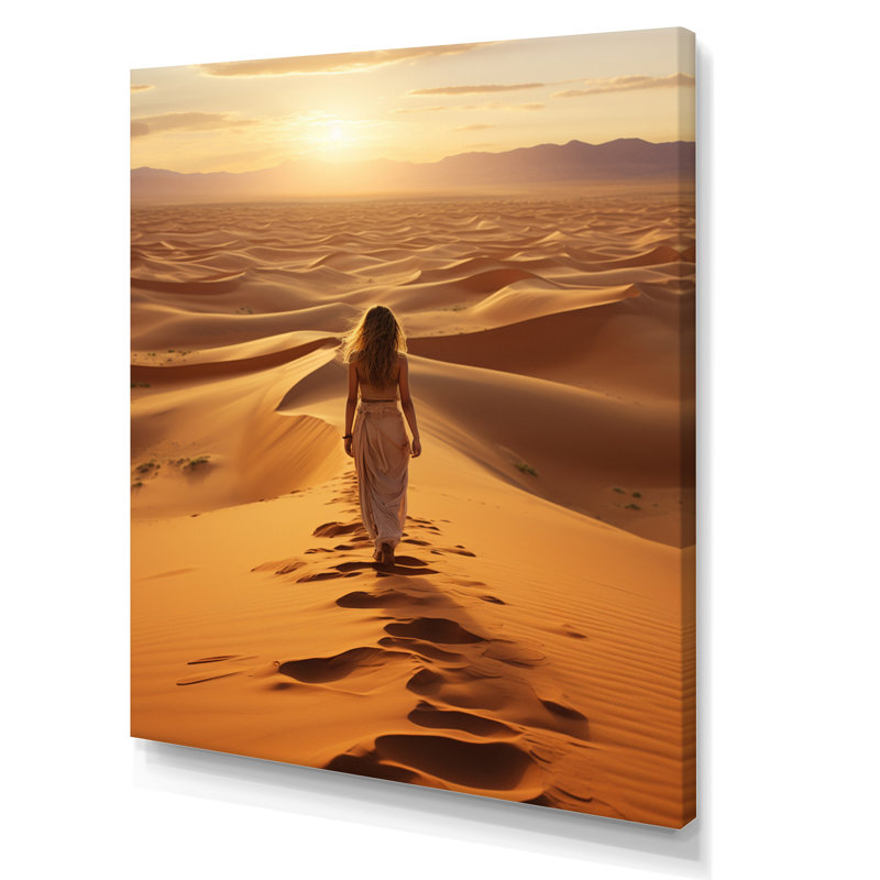 Elfers " Desert Walk Dreams III ", 20" H x 12" W x 1" D, Wrapped Canvas