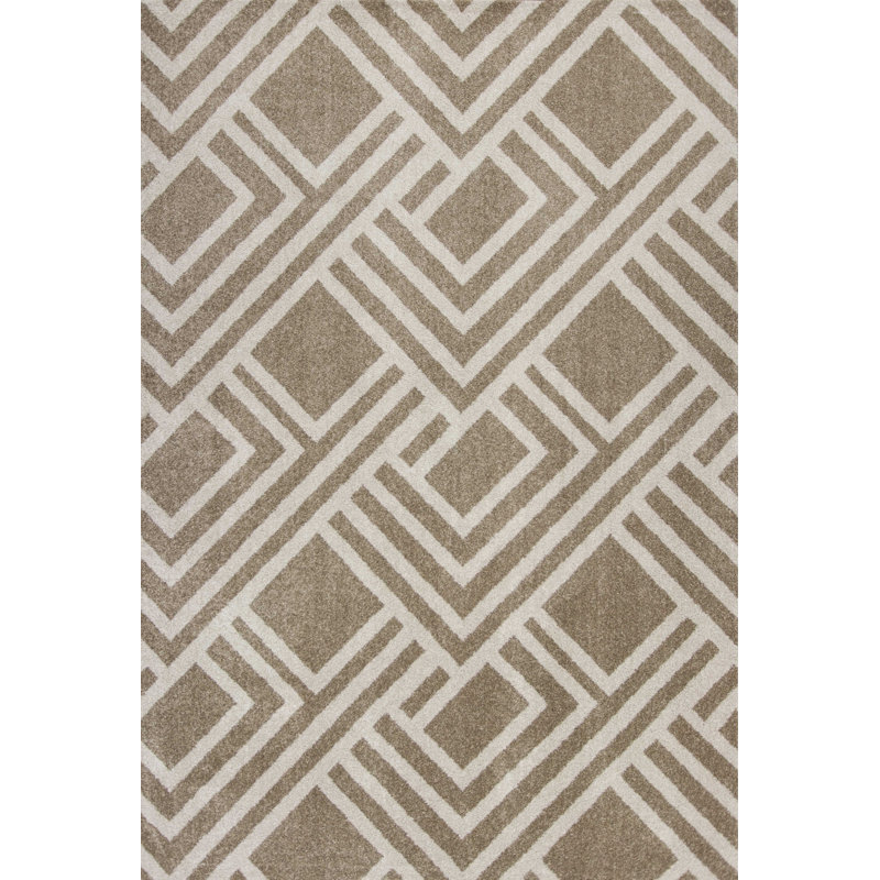 Geometric Indoor / Outdoor Rug, Rectangle 7'7" x 10'10"