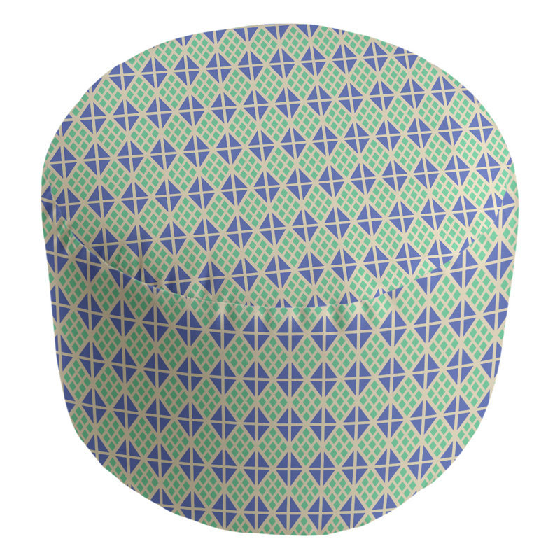 Repose-pieds Avicia, Bleu royal / vert