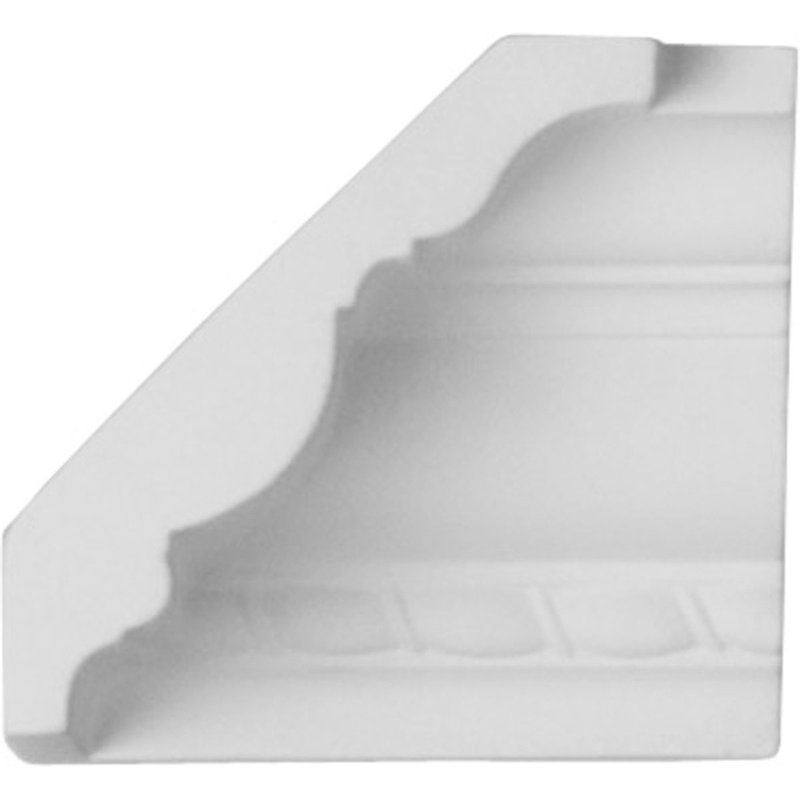 Endurathane Inside Corner Moulding, 3"P x 3"H (matches moulding MLD02X02X04CR), Factory Primed