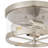 Alixandra 2-Light Flush Mount Clear Glass Ceiling Light with Metal Frame-267080294