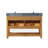 Keri 54'' Double Bathroom Vanity with Blue Limestone Top-2146424021