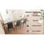 62.99-78.74" expandable dining table set for 2-8 people, equipped with PU fabric thick padded dining chairs and an spacious dining table, kitchen table and chairs, with U-shaped table legs-1661980672-1661980677