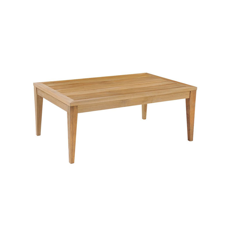 Tribeca Outdoor Teak Coffee Table, 15.5" H x 38" W x 24.5" D