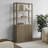 Cesiro 6-Tier Bookcase With 2 Fluted Doors And Adjustable Shelves-716303383