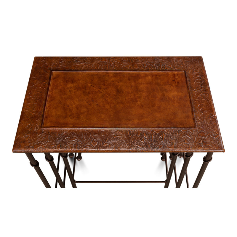 Solid Wood Nesting End Table