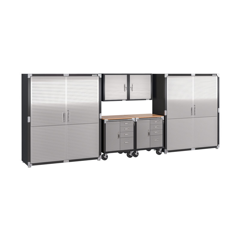 Seville Classics UltraHD® 6-Piece Storage Cabinet System, 14.6' Wide