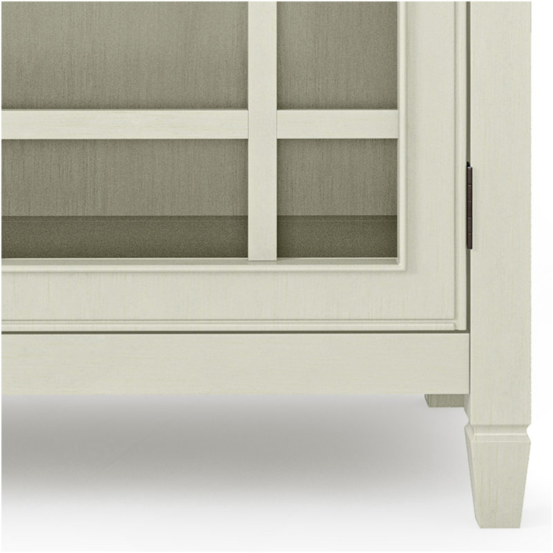 Connaught - Armoire de rangement basse - Blanc antique, Blanc