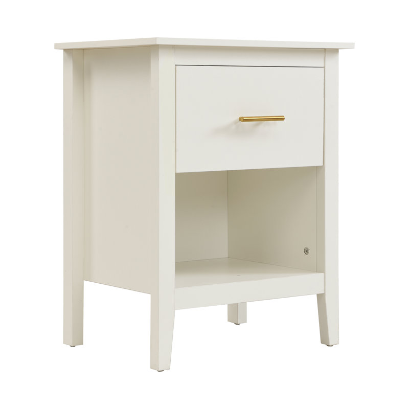 47.5 cm W Bedside Table, white