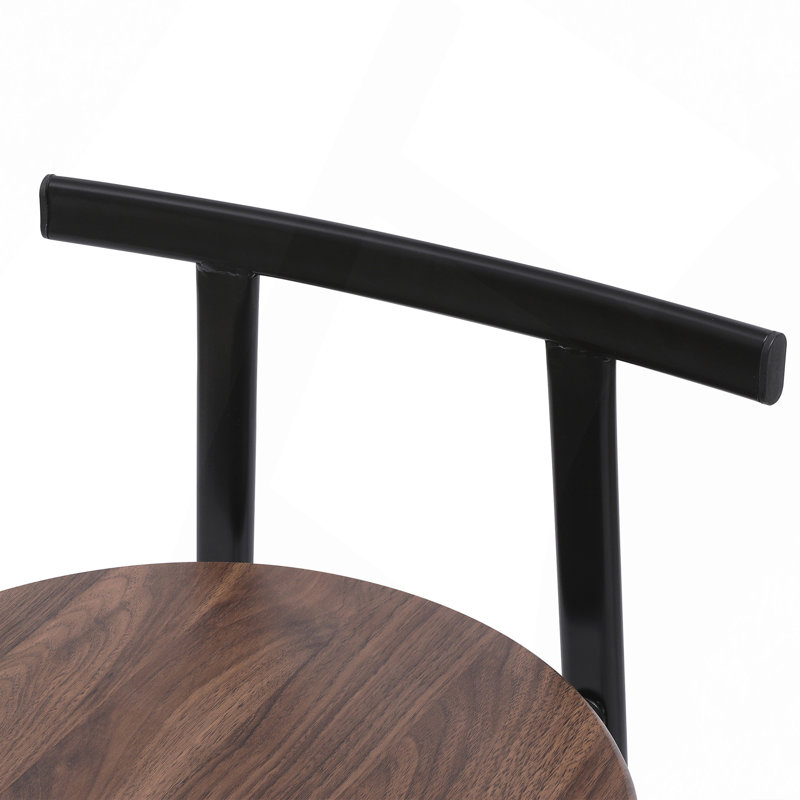 Ensemble de 3 tabourets de bar avec dossier et chaises sans accoudoirs pour îlot de cuisine