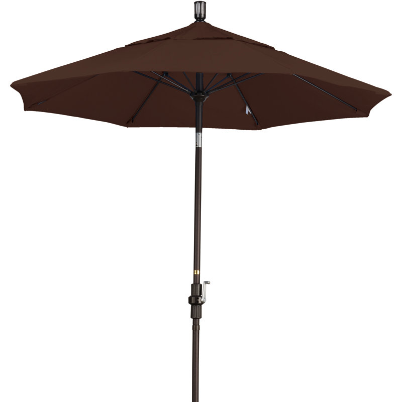 Parasol de marché 7,5 pi Brent, Toile performance moka