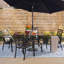 4 - Person Patio Dining Set with Square Table-485989640-485989638