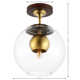 Cardi Single Light Glass Semi Flush Mount