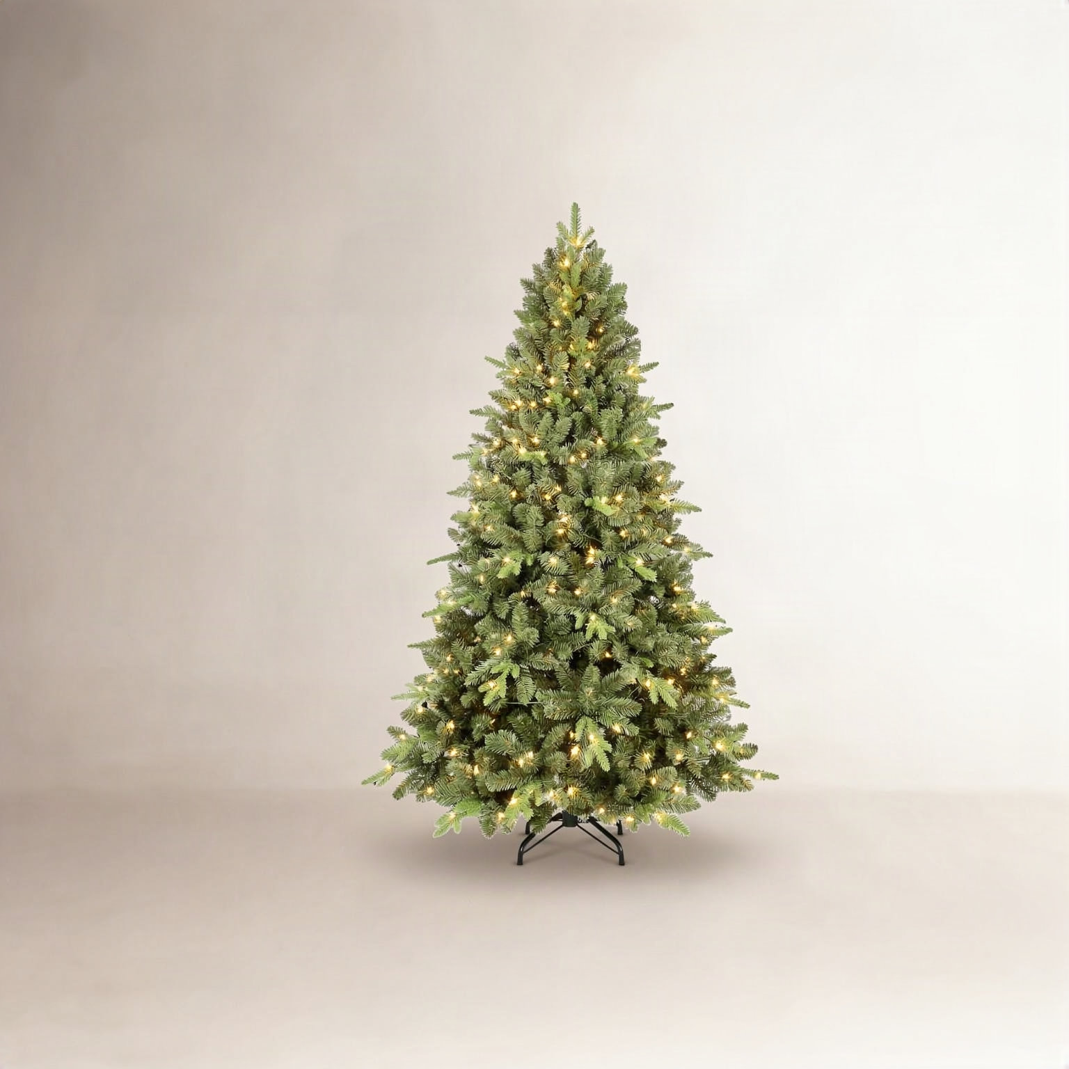 Pre-Lit Spruce Christmas Tree, 9ft H
