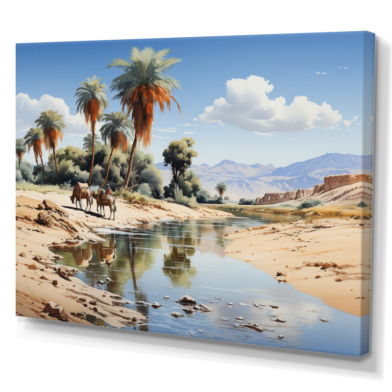 Sahara Sands Depict III - impression, H 16 po x l 32 po, Toile tendue