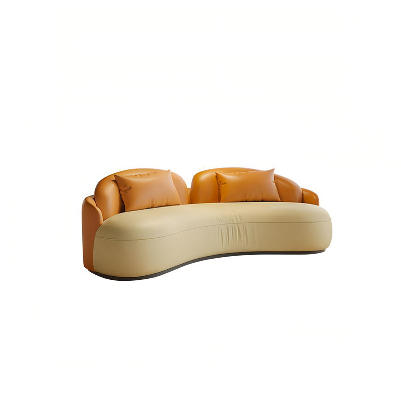 Shavell, Orange / jaune vif, H 26,77 po x l 78,74 po x P 39,37 po, 3