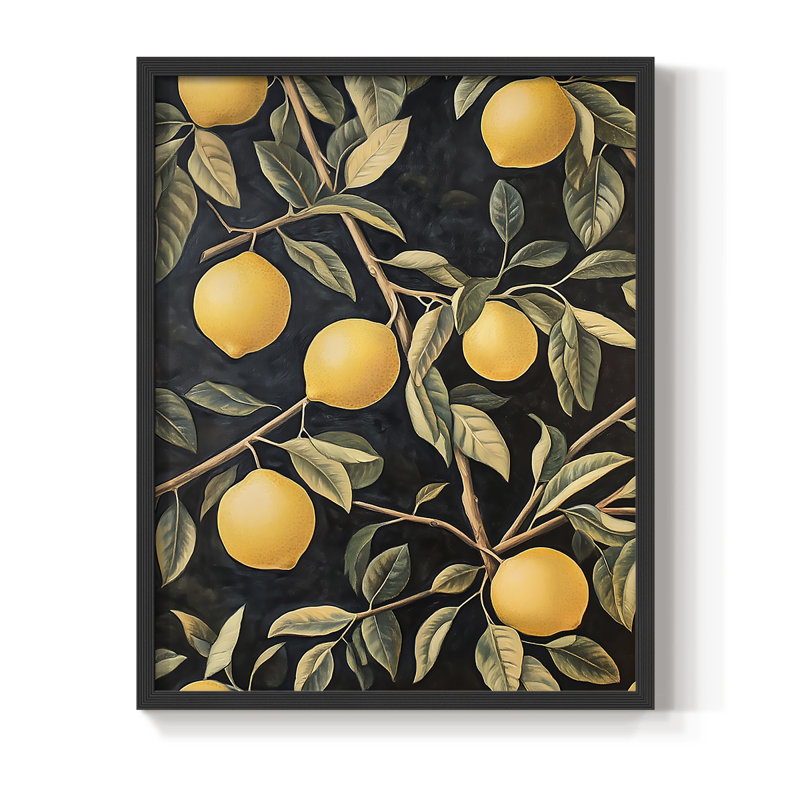 WM MORRIS Series DCXL  -Premium Framed Print -Ready to Hang - No Nails Required, 11" H x 9" W, Black