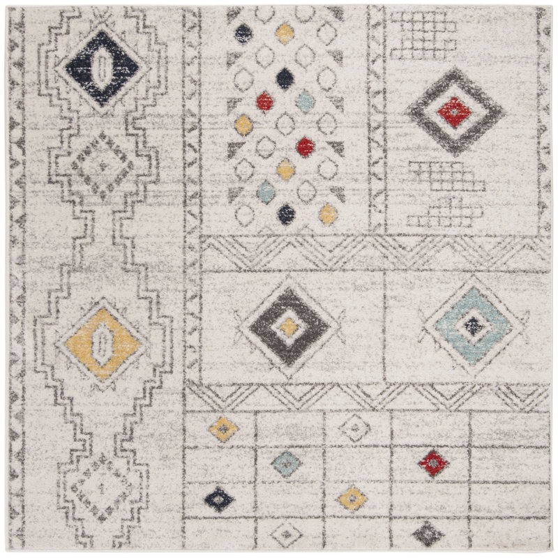 Tapis performance à motif sud-ouest Muniz, Carré 6 pi