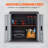 Foldable Wall Cabinet, Metal Garage Cabinet Wall Mounted 26" Small Cabinet 240 LBS Loading Capacity Adjustable Shelf Magnetic Door File Locker for Garage Office Home