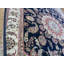 Tapis oriental bleu marine en soie noué à la main 6 pi 1 po x 9 pi 1 po 9D2843A8815B424FBBBA7263E4DC4DDA