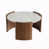 White / Walnut Brown
