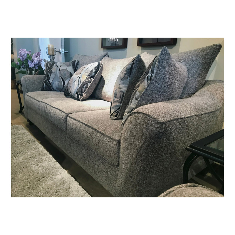 Platinum Fabric Pillowback Sofa