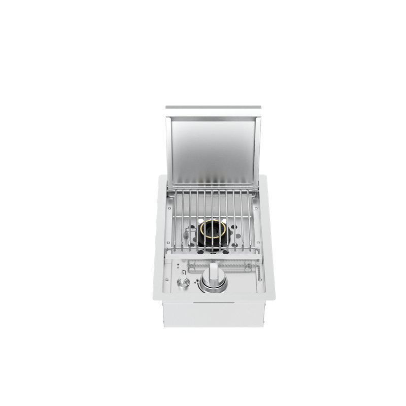 Spire Built-in Stainless Steel Side Burner with Lid