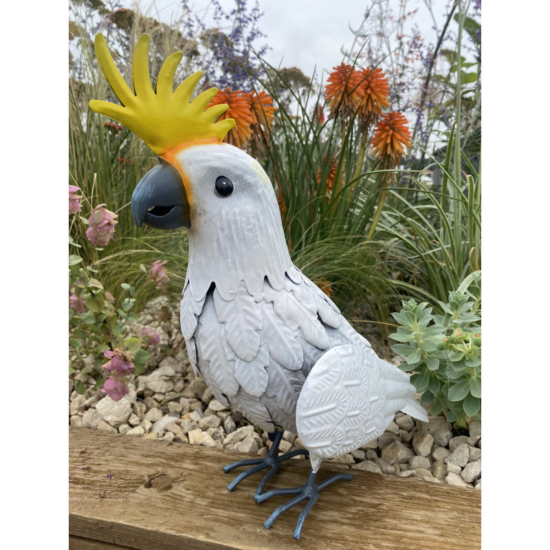 Parrot Metal Garden Statue