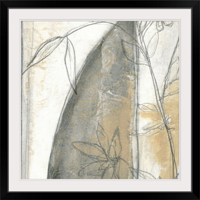 Neutral Leaves " Neutral Garden Abstract III " by Jennifer Goldberger